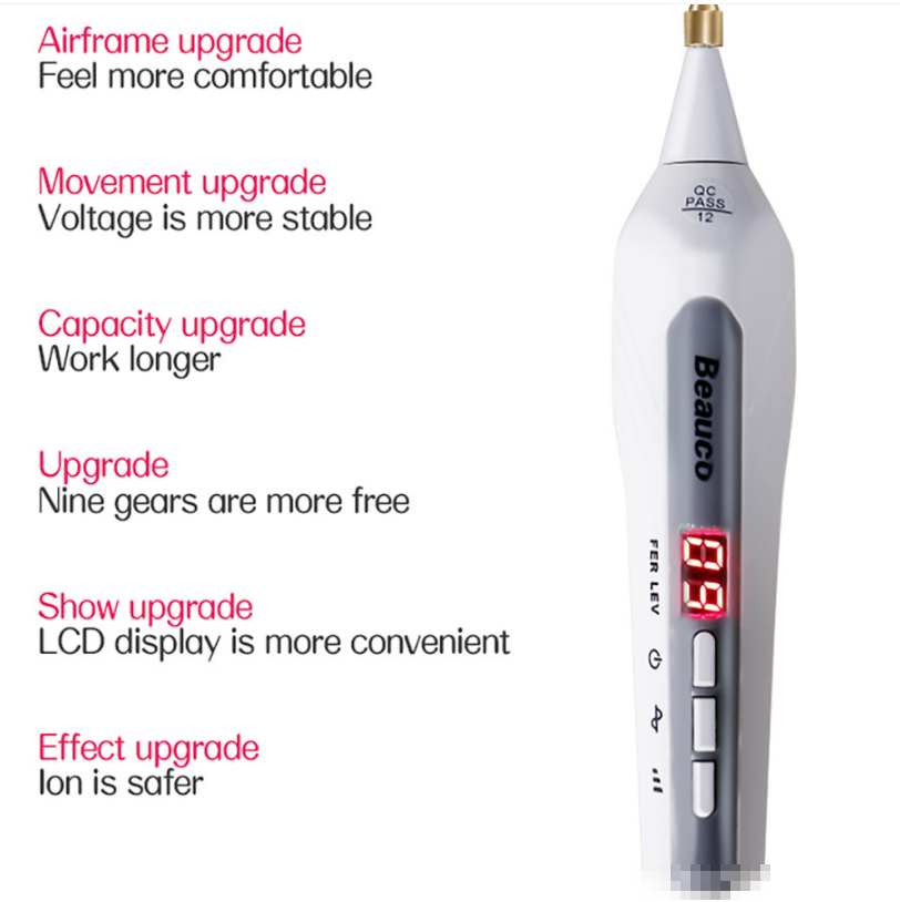 Plasma Mole Spot Removal Pen 9 Level - ปากกาลบไฝ ช่วยลบจุดด่างดำ ติ่งเนื้อ ไฝเล็กๆ เพื่อผิวสวยไร้ที่ติได้เองที่บ้าน ปรับได้