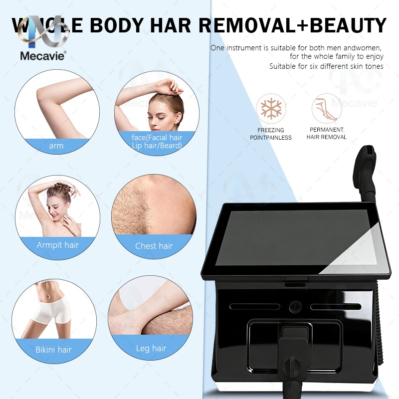 Laser Hair Removal Diode 808 - เครื่องกำจัดขนด้วยเลเซอร์ระดับซาลอน 2026 5000W 4 คลื่น ระบบทำความเย็นแบบไอซ์