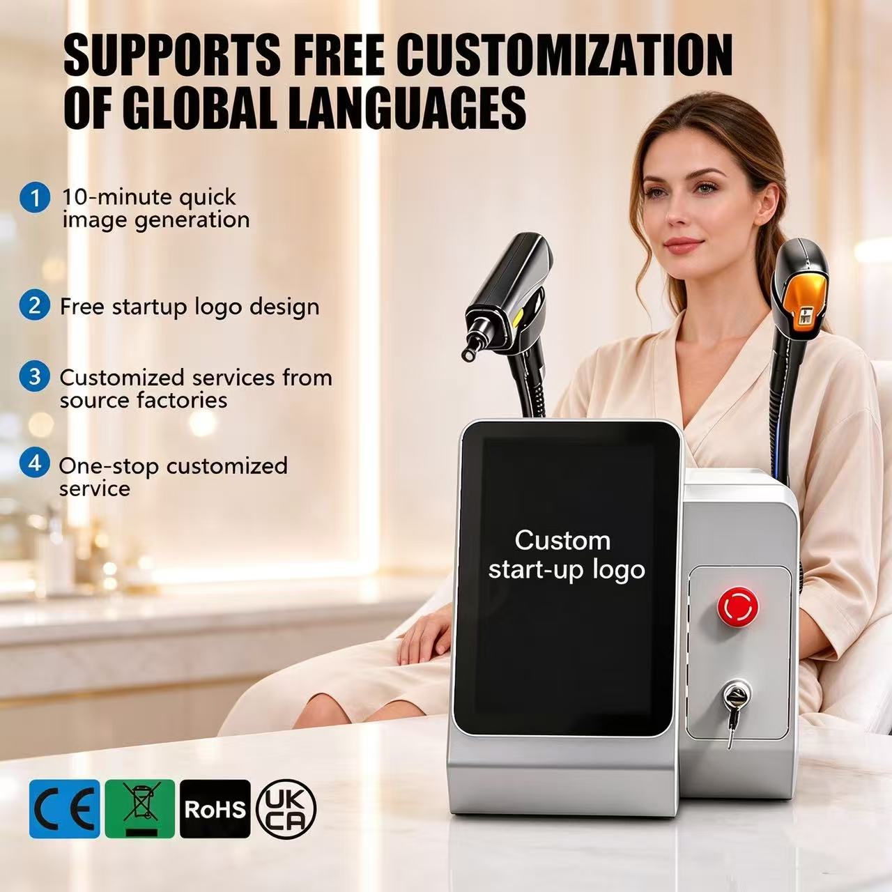 Laser Hair Removal Diode 808 - เครื่องกำจัดขนด้วยเลเซอร์ไดโอดระดับมืออาชีพ 755 808 810 830 1064
