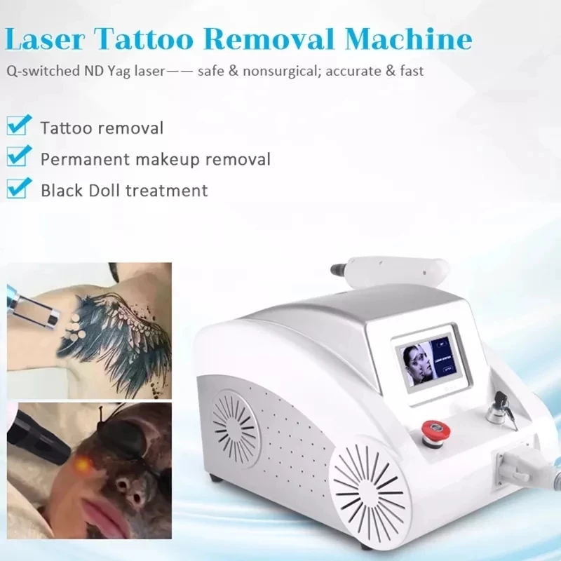 เครื่องเลเซอร์กำจัดรอยสักคิ้วแ - Q Switch Nd Yag Laser Tattoo Removal บทวิจารณ์และราคา